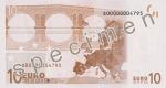 Back side 10 Euro