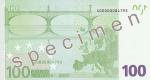 Back side 100 Euro